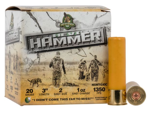 Picture of Hevi-Shot Hevi-Hammer Waterfowl 20 Gauge 3" 1 Oz 2 Shot 25 Per Box/ 10 Cs 