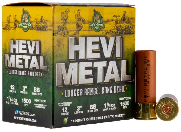 Picture of Hevi-Metal Hevi-Metal Longer Range 12 Gauge 3" 1 1/4 Oz 1500 Fps Bb Shot 25 Bx/10 Cs 