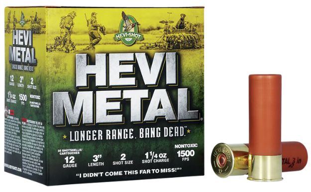 Picture of Hevi-Metal Hevi-Metal Longer Range 12 Gauge 3" 1 1/4 Oz 1500 Fps 2 Shot 25 Bx/10 Cs 