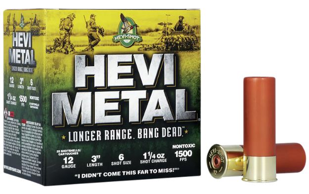 Picture of Hevi-Metal Hevi-Metal Longer Range 12 Gauge 3" 1 1/4 Oz 1500 Fps 6 Shot 25 Bx/10 Cs 