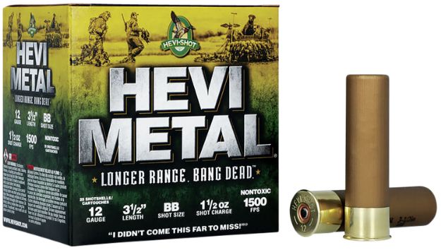 Picture of Hevi-Metal Hevi-Metal Longer Range 12 Gauge 3.50" 1 1/2 Oz 1500 Fps Bb Shot 25 Bx/10 Cs 