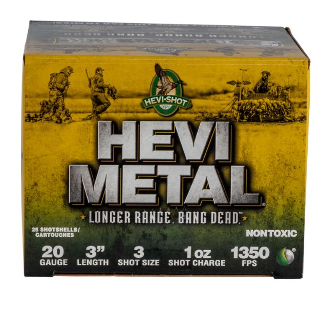 Picture of Hevi-Metal Hevi-Metal Longer Range 20 Gauge 3" 1 Oz 1350 Fps 3 Shot 25 Bx/10 Cs 