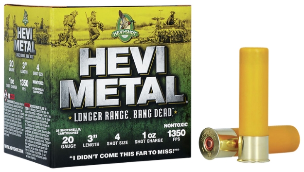 Picture of Hevi-Metal Hevi-Metal Longer Range 20 Gauge 3" 1 Oz 1350 Fps 4 Shot 25 Bx/10 Cs 