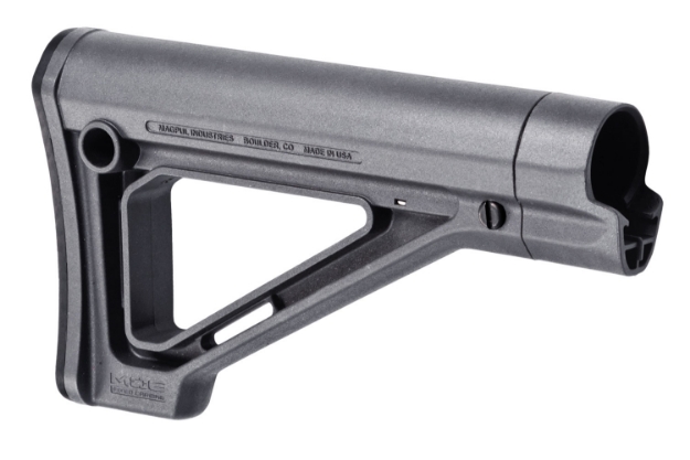 Picture of Magpul Moe Carbine Stock Fixed Stealth Gray Synthetic For Ar-15, M16, M4 With Mil-Spec Tube (Tube Not Included) 