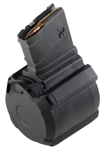 Picture of Magpul Pmag D-50 Gen M3 Black Drum 50Rd 308 Win, 7.62X51mm Nato For Ar-10, M110, Sr25 