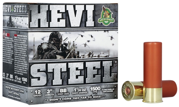 Picture of Hevi-Shot Hevi-Steel Waterfowl 12 Gauge 3" 1 1/4 Oz Bb Shot 25 Per Box/ 10 Cs 