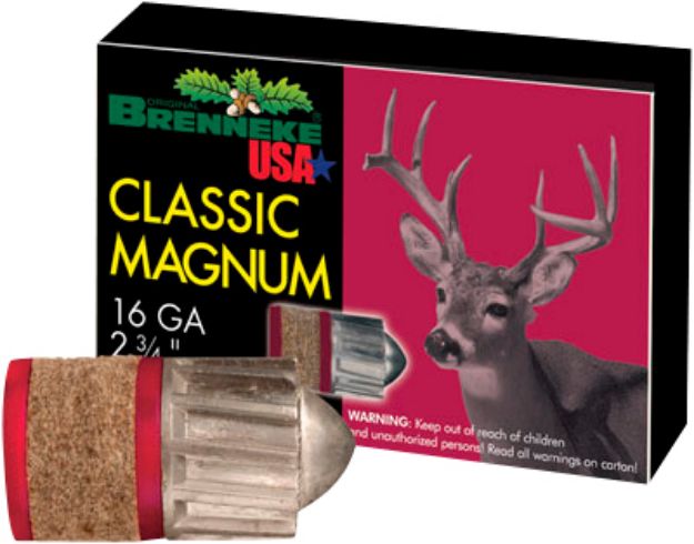 Picture of Brenneke Classic Magnum Hunting 16 Gauge 2.75" 1 Oz Slug Shot 5 Per Box/ 50 Cs 