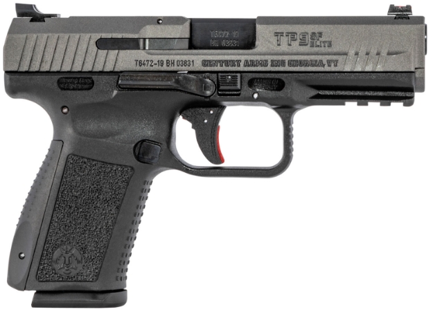 Picture of Canik Tp9sf Elite 9Mm Luger Caliber With 4.19" Caliber, 15+1 Capacity, Black Finish With Picatinny Rail Frame, Serrated Tungsten Gray Cerakote Steel Slide & Interchangeable Backstrap Grip 