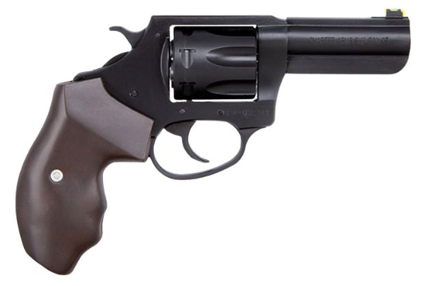 Picture of Charter Arms Professional 32 H&R Mag 7Rd 3" Stainless Steel Barrel, Cylinder & Frame W/Black Nitride+ Finish, Standard Hammer, Finger Grooved Walnut Grip, Litepipe Front/Fixed Rear Sights 