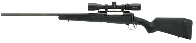 Picture of Savage Arms 110 Apex Hunter Xp 350 Legend 4+1 18" Matte Black Metal, Synthetic Stock, Vortex Crossfire Ii 3-9X40mm Scope, Left Hand 