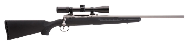 Picture of Savage Arms Axis Xp 350 Legend 4+1 18", Matte Stainless Barrel/Rec, Black Synthetic Stock, Includes Weaver 3-9X40mm Scope 