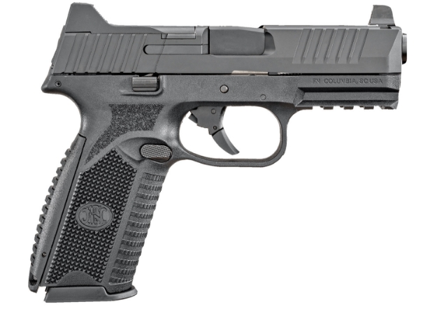 Picture of Fn 509 Midsize Mrd 9Mm Luger 4" Barrel 15+1, Matte Black Polymer Frame With Mounting Rail, Optic Cut Matte Black Stainless Steel Slide, No Manual Safety, Optics Ready 