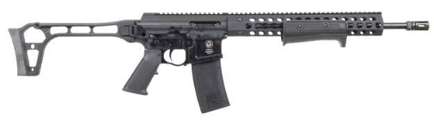 Picture of Troy Ind Pump Action Rifle (Par) Optic Ready 223 Rem,5.56X45mm Nato 16" 10+1 Black Troy Sar Folding Stock 