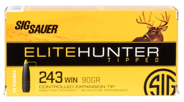 Picture of Sig Sauer Elite Hunter Tipped 243 Win 90 Gr 3115 Fps Controlled Expansion Tip (Cet) 20 Bx/10 Cs 