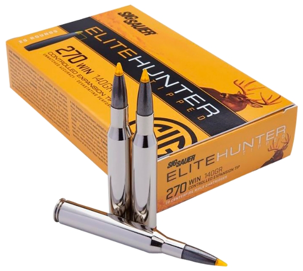 Picture of Sig Sauer Elite Hunter Tipped 270 Win 140 Gr 2950 Fps Controlled Expansion Tip (Cet) 20 Bx/10 Cs 