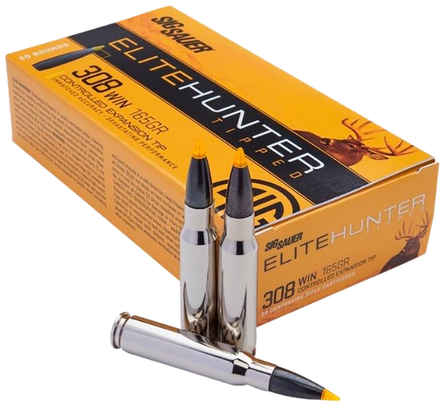 Picture of Sig Sauer Elite Hunter Tipped 308 Win 165 Gr 2840 Fps Controlled Expansion Tip (Cet) 20 Bx/10 Cs 