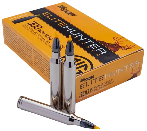 Picture of Sig Sauer Elite Hunter Tipped 300 Win Mag 180 Gr 2960 Fps Controlled Expansion Tip (Cet) 20 Bx/10 Cs 