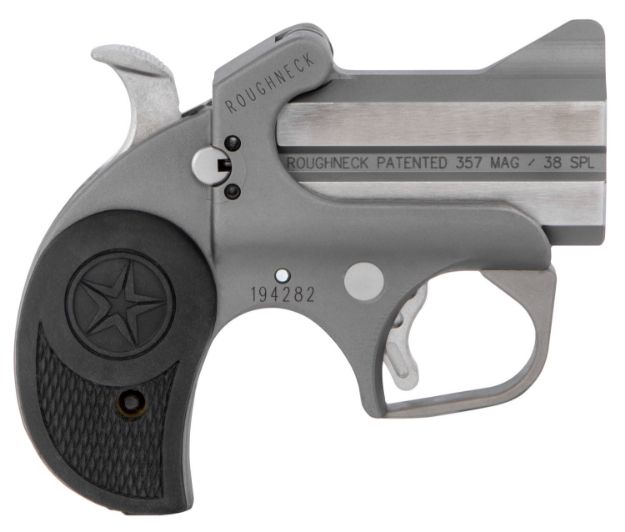 Picture of Bond Arms Roughneck 38 Special/357 Mag 2Rd Shot 2.50" Stainless Steel Barrel/Black Rubber Grips 