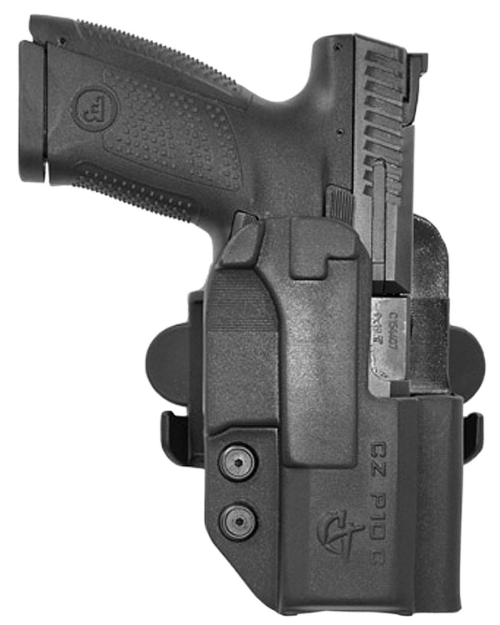 Picture of Comp-Tac International Owb Black Kydex Belt Loop/Paddle Fits Cz P-10F Right Hand 