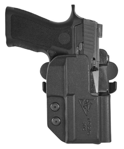 Picture of Comp-Tac International Owb Black Kydex Belt Loop/Paddle Fits Sig P320x Compact Right Hand 