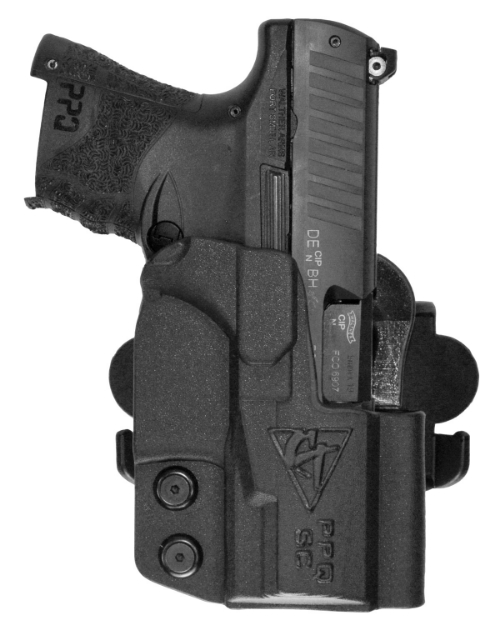 Picture of Comp-Tac International Owb Black Kydex Belt Loop/Paddle Fits Walther Ppq Subcompact Right Hand 