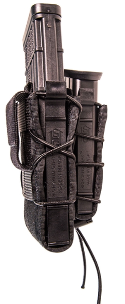 Picture of High Speed Gear Taco Double Decker Mag Pouch Black Nylon Belt Belts 2.25" Wide Compatible W/ Rifle Compatible W/ Pistol 