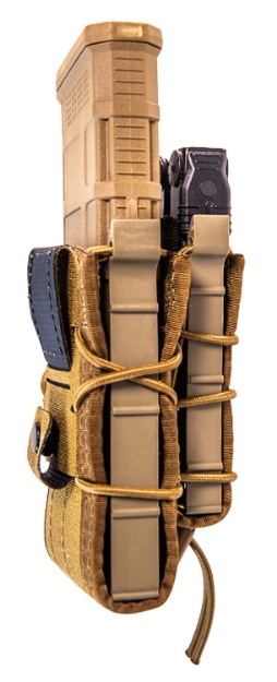 Picture of High Speed Gear Taco Double Decker Mag Pouch Coyote Brown Nylon Belt Belts 2.25" Wide Compatible W/ Rifle Compatible W/ Pistol 