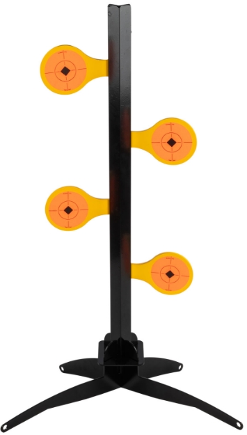 Picture of Birchwood Casey World Of Targets Dueling Tree 3.50" Rimfire Pistol/Rifle Orange/Yellow Steel Circle W/Crosshair & Diamond 