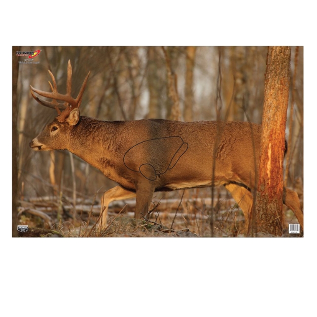 Picture of Birchwood Casey Eze-Scorer Whitetail Deer Paper Hanging 23" X 35" Multi-Color 2 Per Pkg 