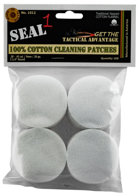 Picture of Seal 1 Cleaning Patches 38-45 Cal Cotton 2.25" 100 Per Pack 