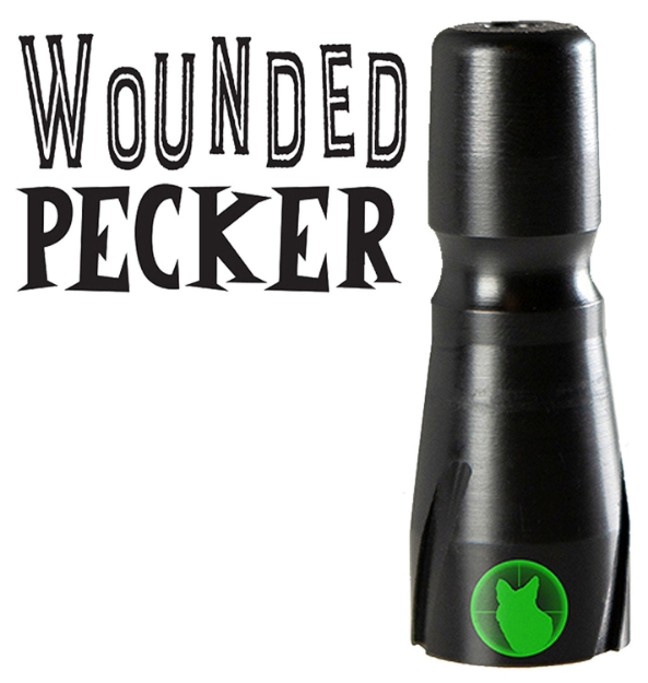 Picture of Predator Tactics Wounded Pecker Closed Call Woodpecker Sounds Attracts Predators Black Polycarbonate 