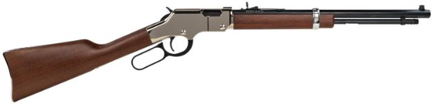 Picture of Henry Golden Boy Silver 22 Short, 22 Long Or 22 Lr Caliber With 16 Lr/21 Short Capacity, 17" Blued Barrel, Nickel-Plated Metal Finish & American Walnut Stock Right Hand (Full Size) 