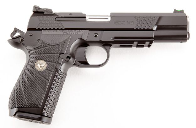 Picture of Wilson Combat 1911 Edc X9l 9Mm Luger 5" 15+1 Black Armor-Tuff Black G10 Starburst Grip Accessory Rail 