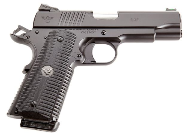 Picture of Wilson Combat Acp Commander Sao 9Mm Luger 4.25" 10+1 Black Armor-Tuff Carbon Steel Black G10 Eagle Claw Grip 