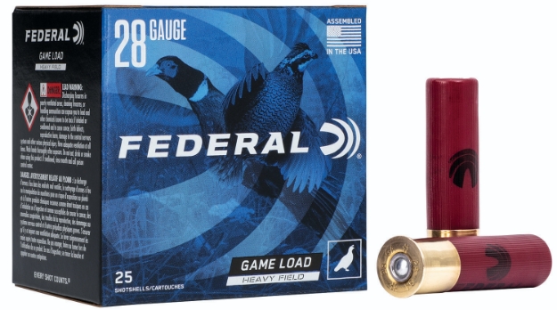 Picture of Federal Game-Shok High Brass 28 Gauge 2.75" 1 Oz 1220 Fps 7.5 Shot 25 Bx/10 Cs 