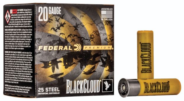 Picture of Federal Premium Black Cloud Fs 20 Gauge 3" 1 Oz 1350 Fps 2 Shot 25 Bx/10 Cs 