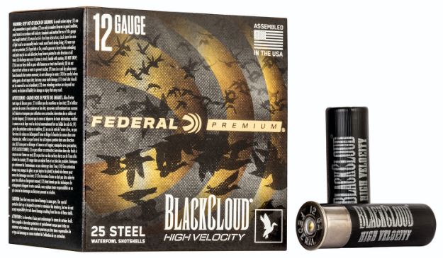 Picture of Federal Premium Black Cloud Fs High Velocity 12 Gauge 3" 1 1/8 Oz 1635 Fps 2 Shot 25 Bx/10 Cs 