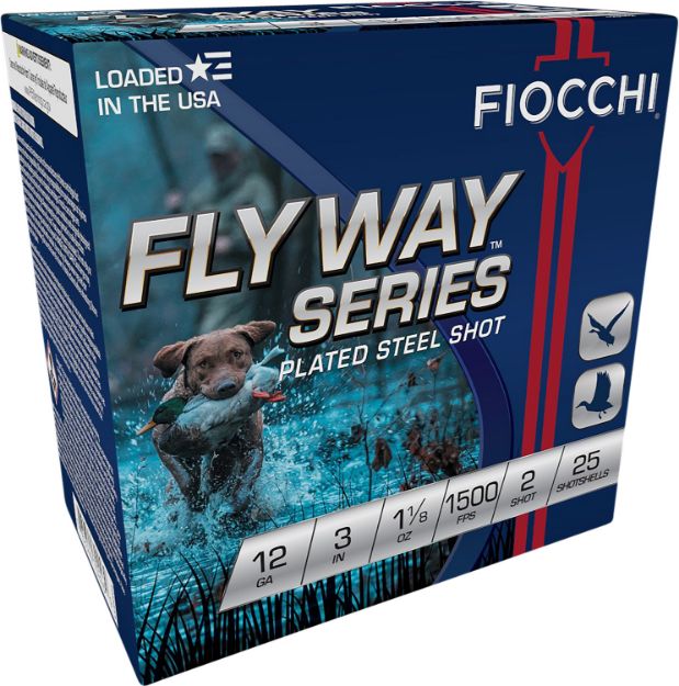 Picture of Fiocchi Flyway Waterfowl 12 Gauge 3" 1 1/8 Oz 2 Shot 25 Per Box/ 10 Cs 