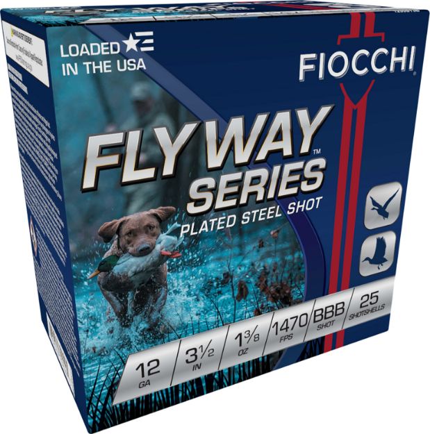 Picture of Fiocchi Flyway Waterfowl 12 Gauge 3.50" 1 3/8 Oz Bbb Shot 25 Per Box/ 10 Cs 