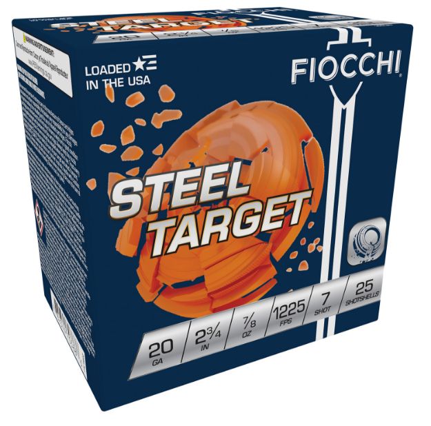 Picture of Fiocchi Steel Target 20 Gauge 2.75" 7/8 Oz 7 Shot 25 Per Box/ 10 Cs 