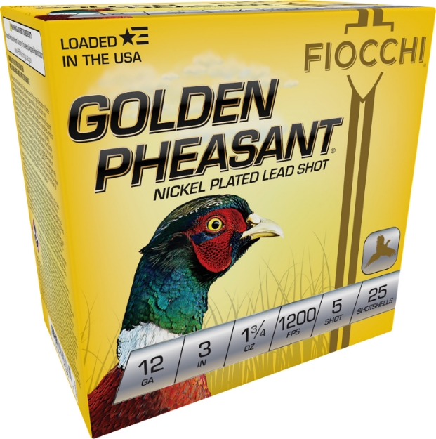 Picture of Fiocchi Golden Pheasant Extrema 12 Gauge 3" 1 3/4 Oz 5 Shot 25 Per Box/ 10 Cs 