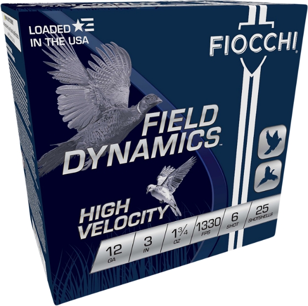 Picture of Fiocchi Field Dynamics High Velocity 12 Gauge 3" 1 3/4 Oz 1330 Fps 6 Shot 25 Bx/10 Cs 