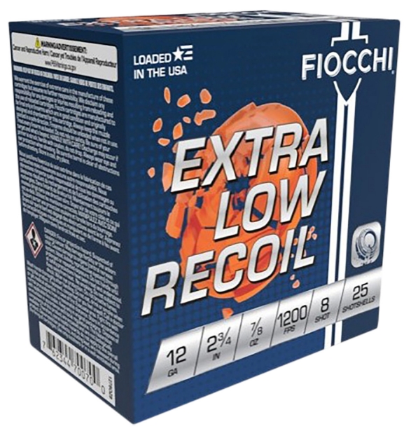 Picture of Fiocchi Exacta Target Low Recoil Trainer 12 Gauge 2.75" 7/8 Oz 1200 Fps 8 Shot 25 Bx/10 Cs 