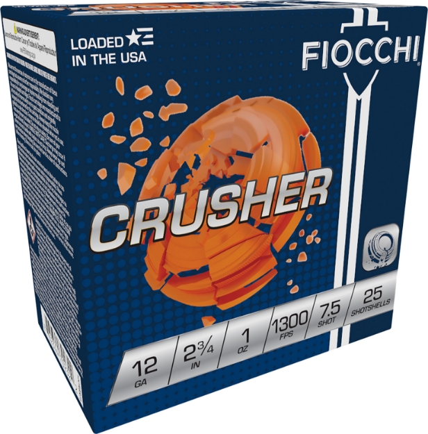 Picture of Fiocchi Exacta Crusher 12 Gauge 2.75" 1 Oz 7.5 Shot 25 Per Box/ 10 Cs 