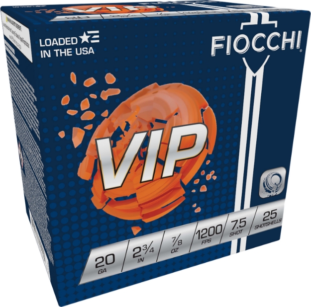 Picture of Fiocchi Exacta Target Vip 20 Gauge 2.75" 7/8 Oz 1200 Fps 7.5 Shot 25 Bx/10 Cs 