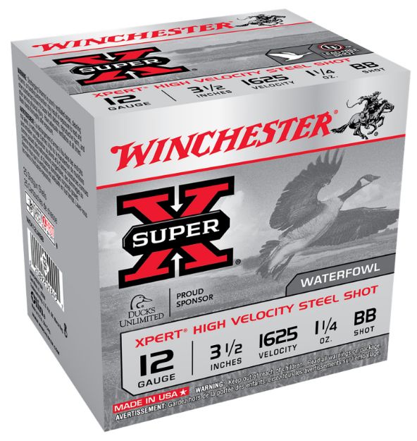 Picture of Winchester Ammo Super X Xpert High Velocity 12 Gauge 3.50" 1 1/4 Oz 1625 Fps Bb Shot 25 Bx/10 Cs 