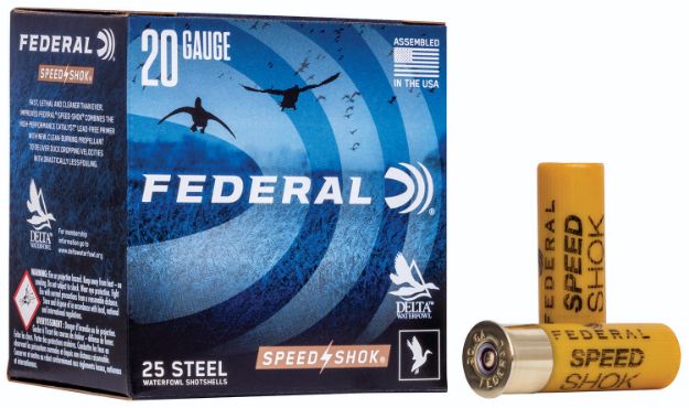 Picture of Federal Speed-Shok Waterfowl 20 Gauge 2.75" 3/4 Oz 6 Shot 25 Per Box/ 10 Cs 