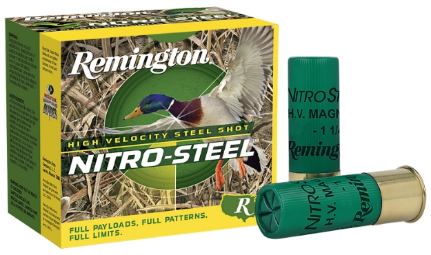 Picture of Remington Ammunition Nitro-Steel High Velocity 12 Gauge 2.75" 1 1/8 Oz 4 Shot 25 Per Box/ 10 Cs 