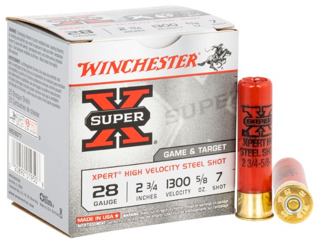 Picture of Winchester Ammo Super X Xpert High Velocity 28 Gauge 2.75" 5/8 Oz 1300 Fps 7 Shot 25 Bx/10 Cs 