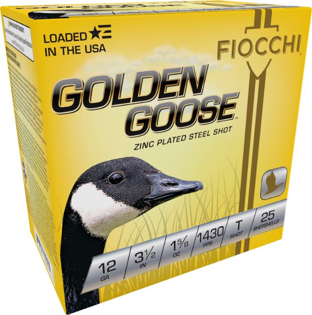 Picture of Fiocchi Golden Goose Waterfowl 12 Gauge 3.50" 1 5/8 Oz T Shot 25 Per Box/ 10 Cs 